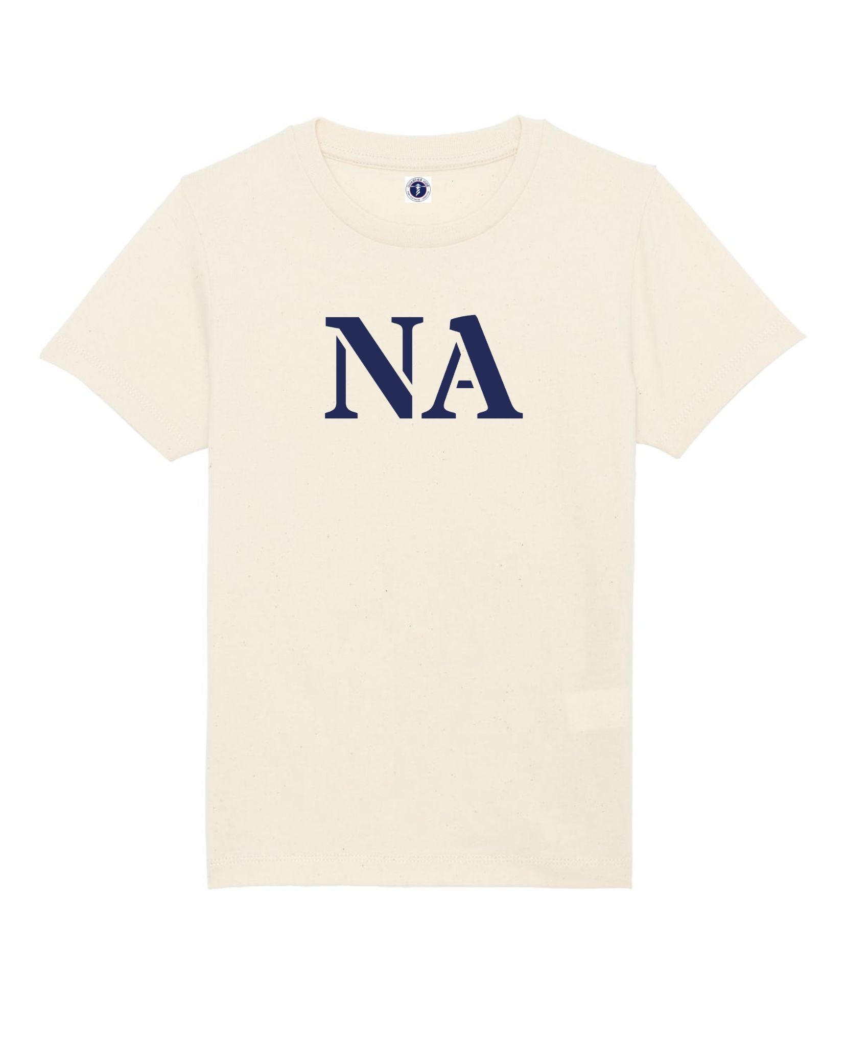 Fiers d'être nantais avec nos Tshirt pour enfants et ados de Quartier Iodé. Il est marque des initiales de Nantes : NA.
