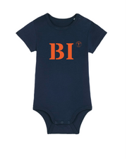 Body enfant Bastia BI  - Bleu et orange - Quartier iodé