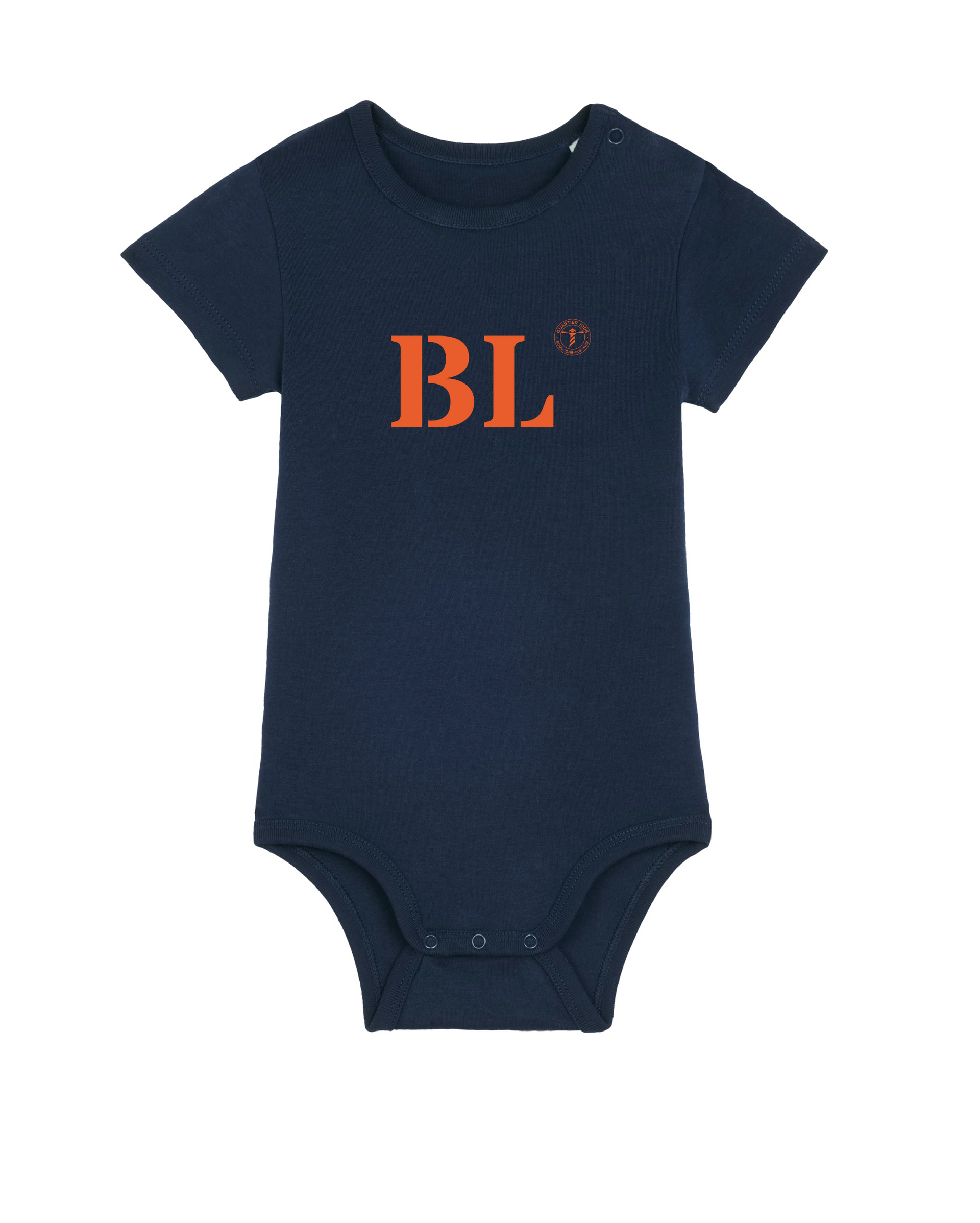 Body enfant BL Boulogne - sur Mer Bordeaux  - Bleu et orange - Quartier iodé