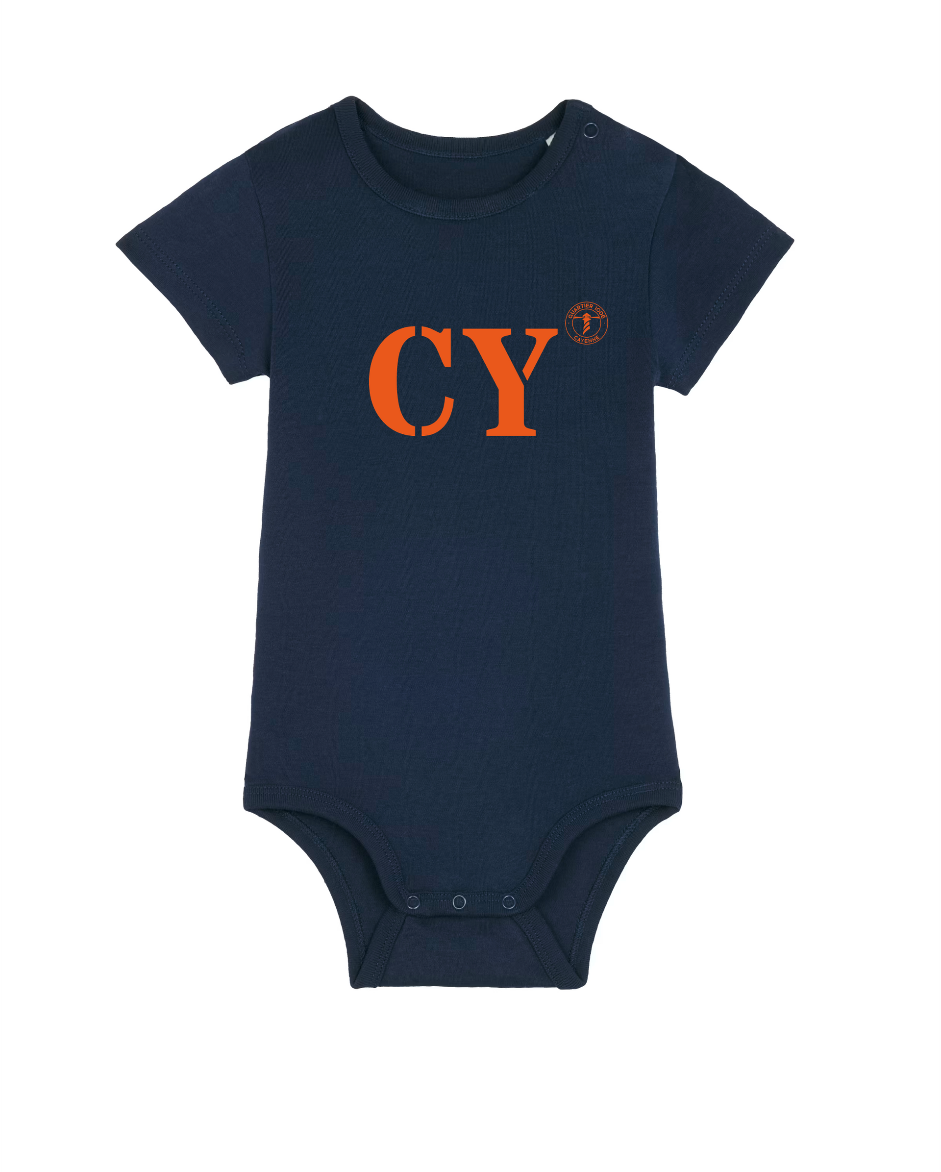 Body enfant CY Cayenne - Bleu et orange - Quartier iodé
