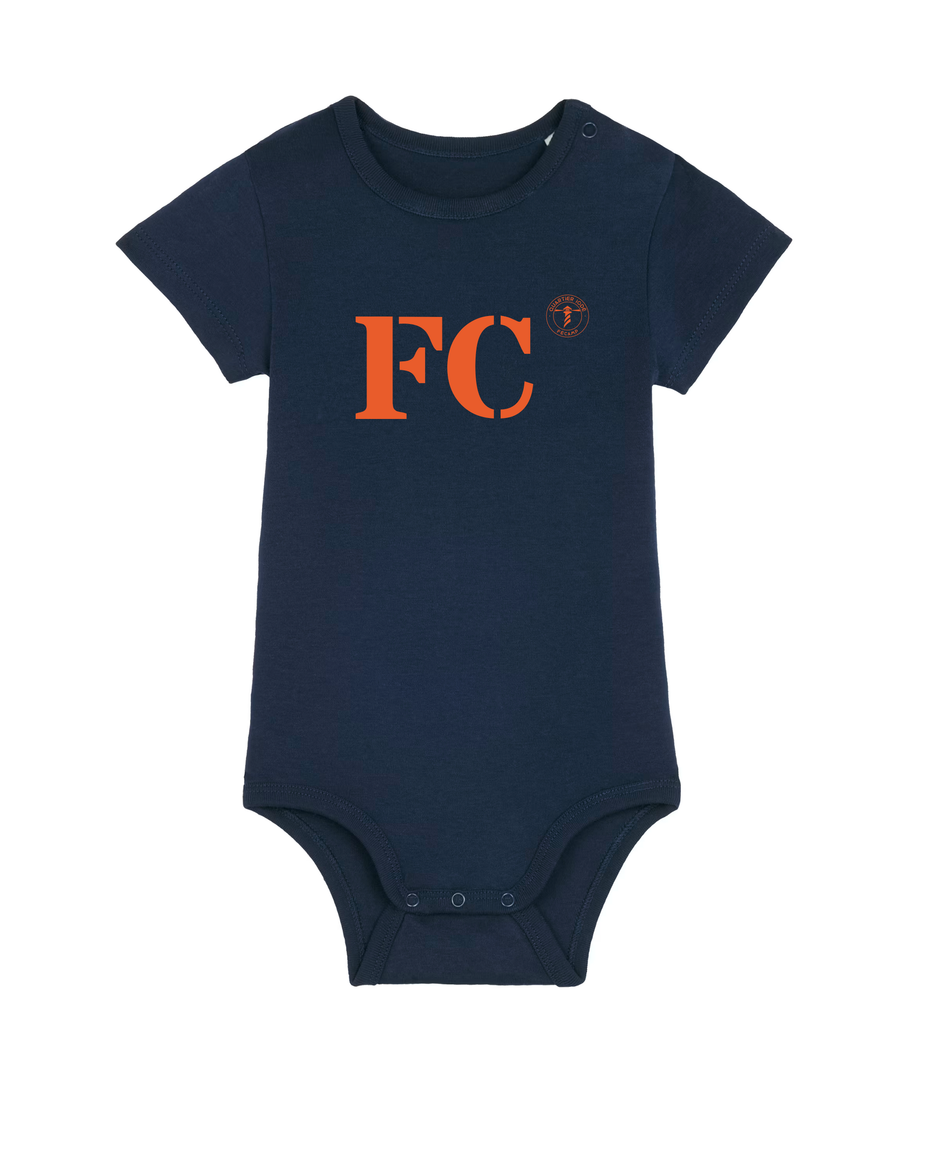 Body enfant FC Fécamp  - Bleu et orange - Quartier iodé