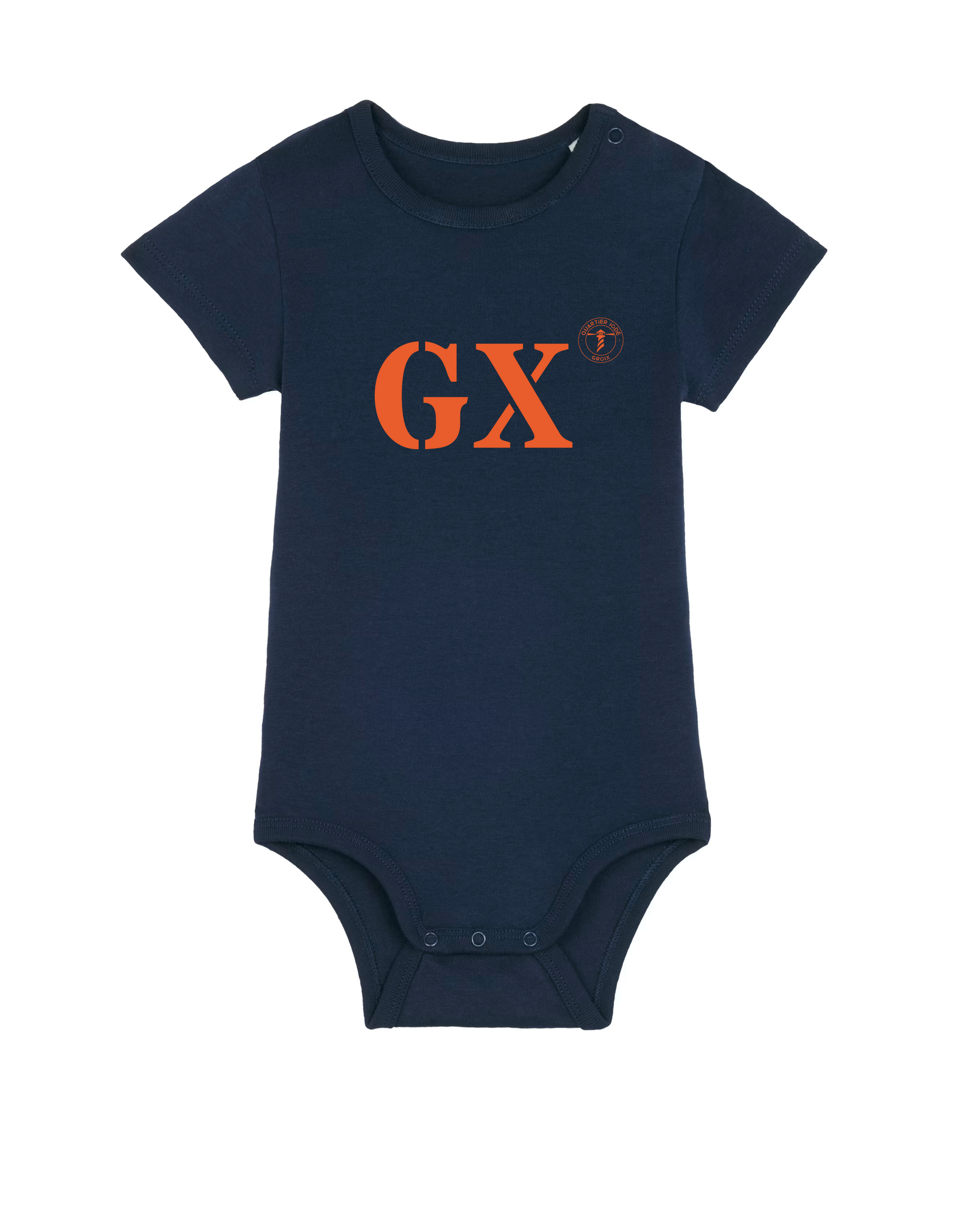 Body enfant GX Groix Bleu et orange - Quartier iodé
