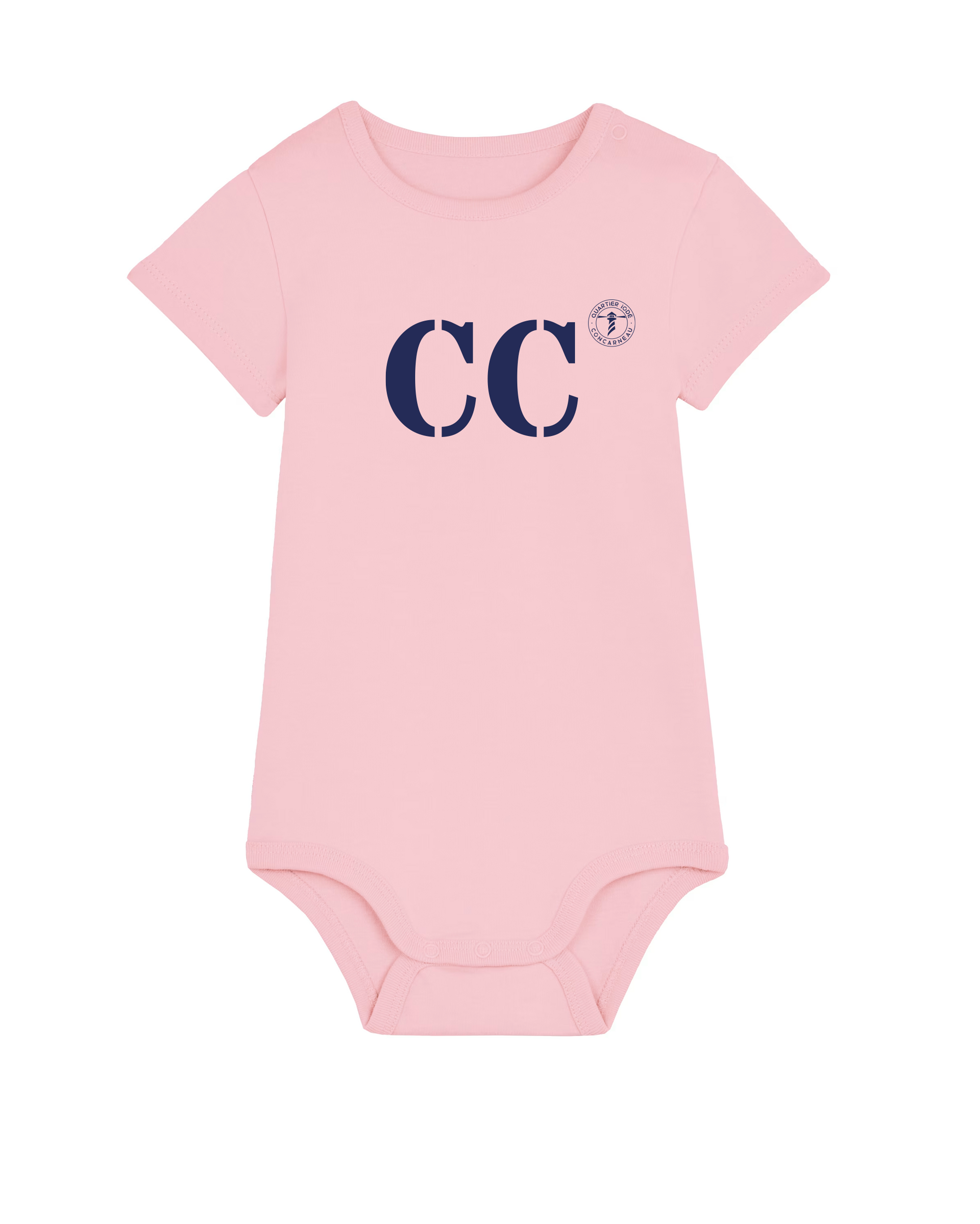 Body enfant Concarneau CC - Rose et  Bleu - Quartier iodé