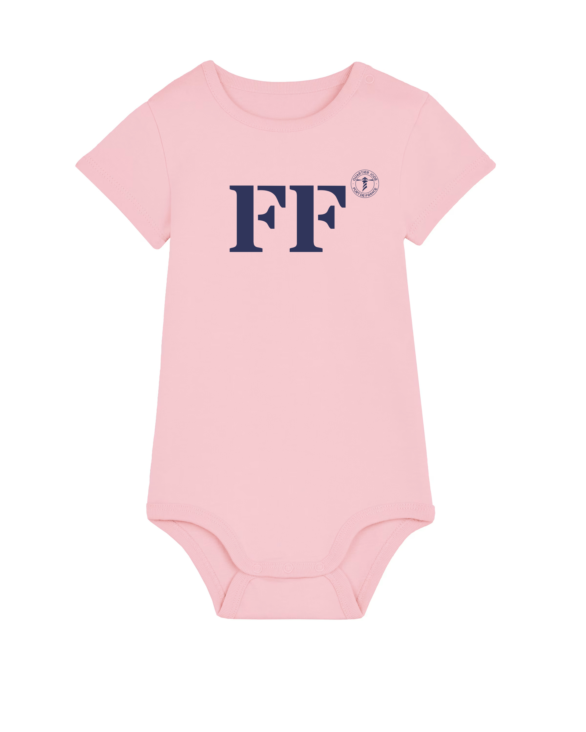 Body enfant FF Fort-De-France- Rose et Bleu - Quartier iodé