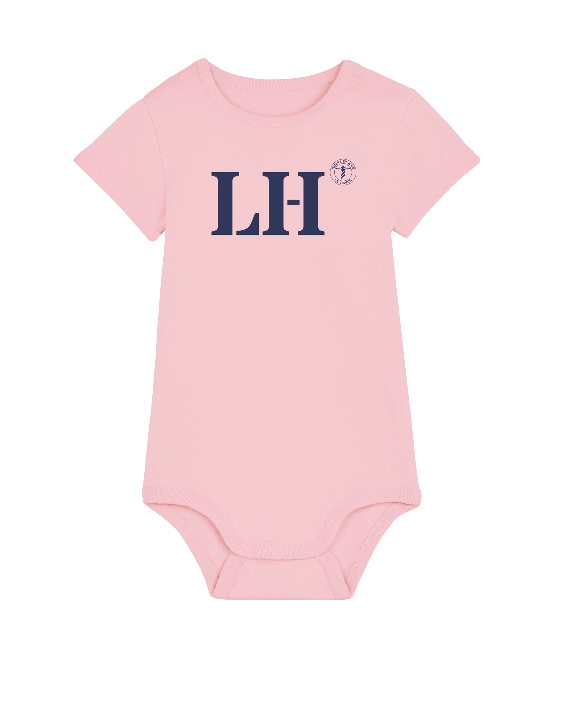 Body bébé LH Le Havre rose et bleu - Quartier iodé 