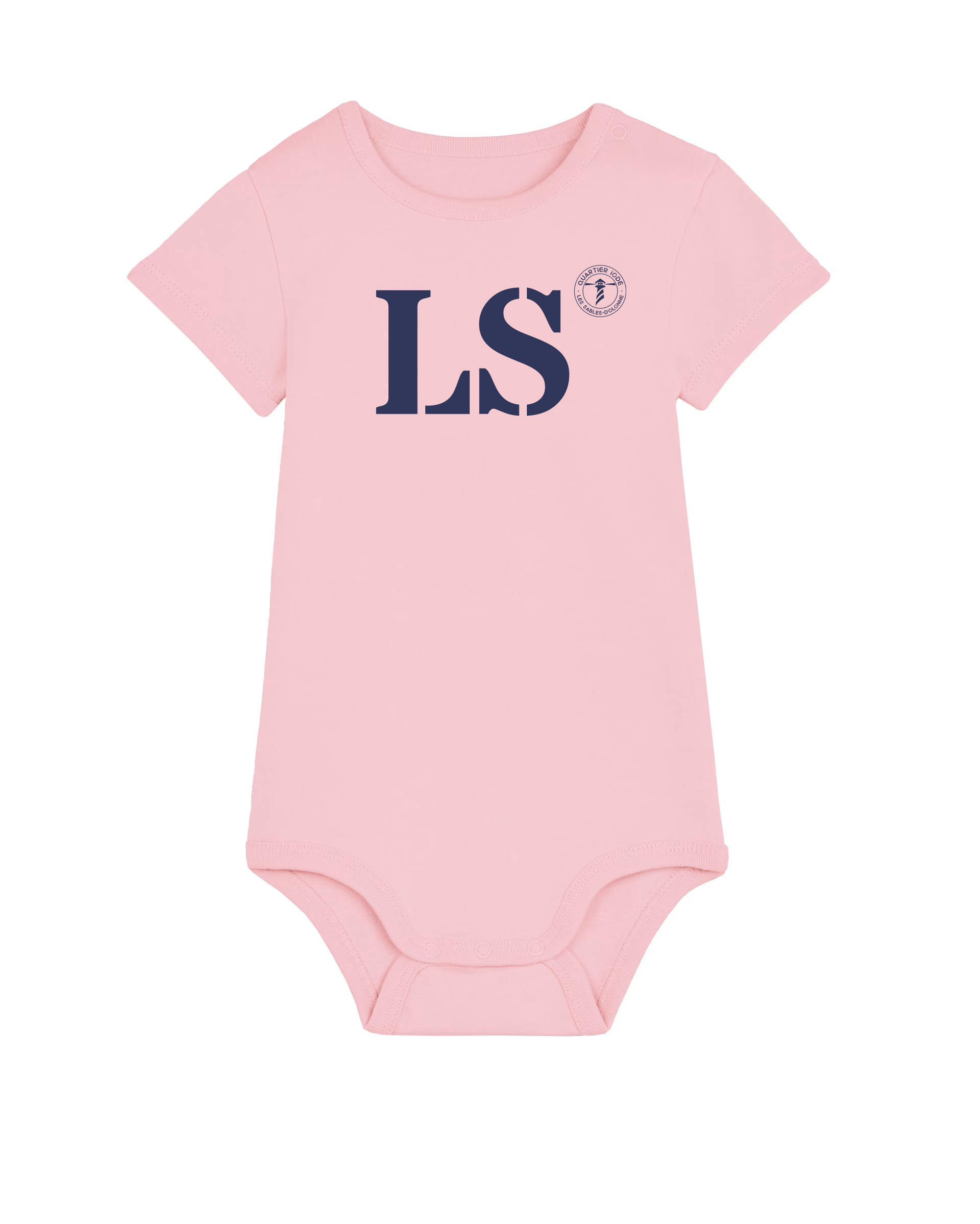 Body enfant Les Sables d'Olonnes LS  - Rose et Bleu - Quartier iodé