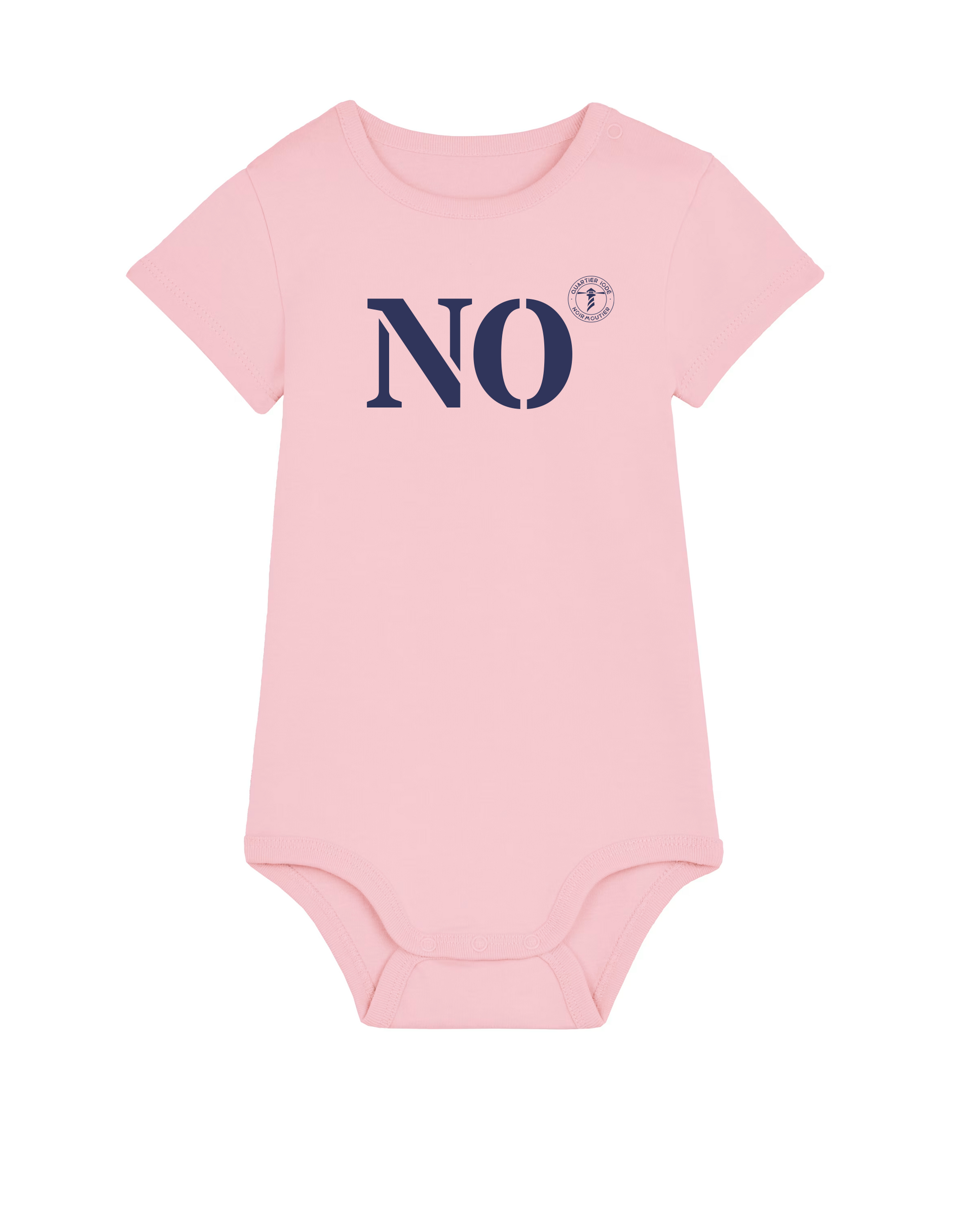 Body Enfant NO Port de Noirmoutier Rose et Bleu  - Quartier iodé