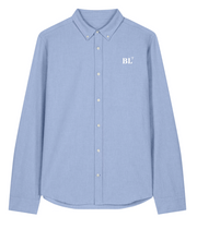 Chemise Boulogne sur Mer BL Hommes bleu ciel Orange - Blanc - Quartier iodé