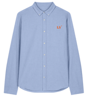 Chemise Les Sables D'Olonne LS Hommes bleu ciel Orange - Blanc - Quartier iodé