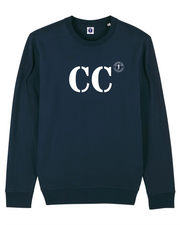 Quartier iodé sweat CC Concarneau  en coton bio pour hommes et femmes. Marque bretonne idéal pour la mer et la ville. Style décontracté chic, à l'esprit Breizh. Pull marin original. 