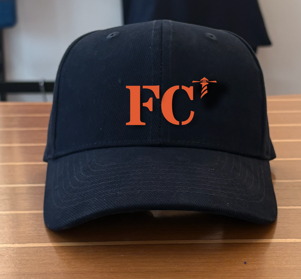 casquette bleu marine orange  quartier iodé