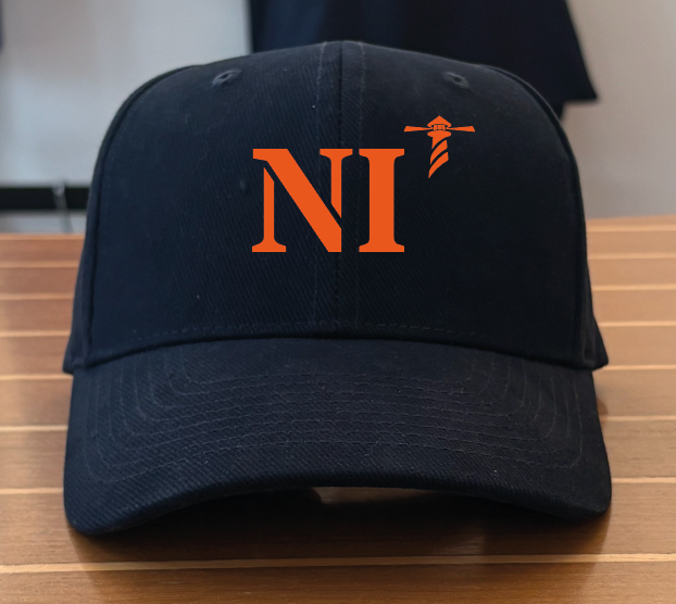 casquette bleu marine orange  quartier iodé