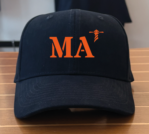 casquette bleu marine orange  quartier iodé