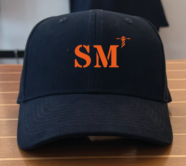 casquette bleu marine orange  quartier iodé