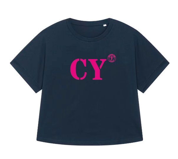 T-shirt oversized  - Bleu et rose - Femmes