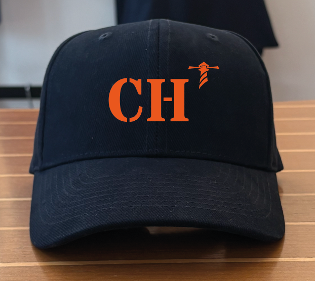 casquette bleu marine orange  quartier iodé