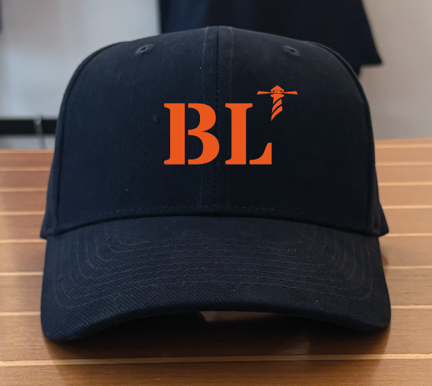 casquette bleu marine orange  quartier iodé