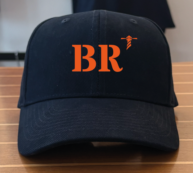 casquette bleu marine orange  quartier iodé