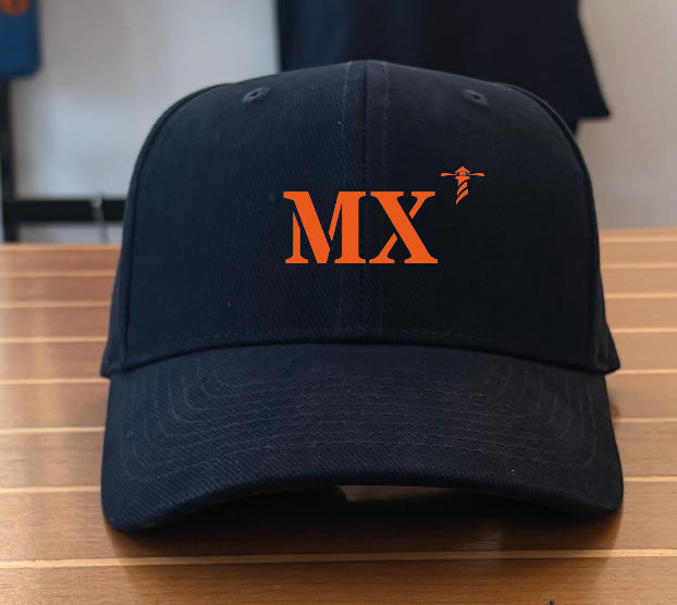 casquette bleu marine orange  quartier iodé