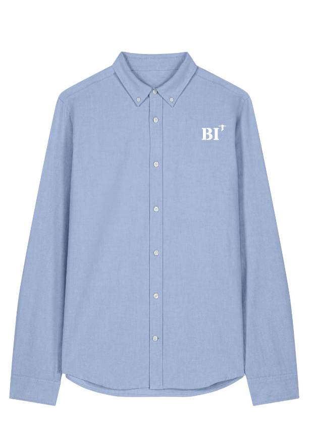 Chemise brodé BI Bastia Ciel Bleu Blanc - Quartier iodé