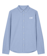 Chemise brodé CN Caen Bleu Ciel - Blanc, quartier iodé