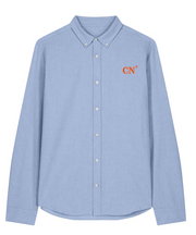 Chemise brodé Caen CN Bleu Ciel - Orange, quartier iodé