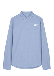 Chemise brodé MT Martigues Bleu Ciel Blanc - Quartier iodé