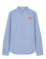 Chemise brodé MT Martigues Bleu Ciel Orange - Quartier iodé