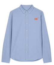 Chemise brodé SB Saint-Brieuc Bleu Ciel - Orange