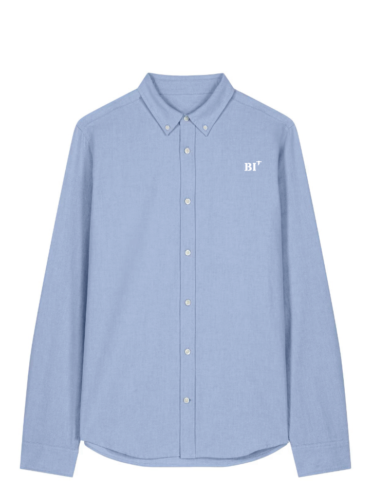 Chemise brodé B.I Belle-Île Bleu CIEL Blanc - quartier iodé