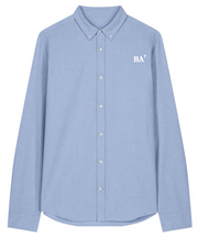 Chemise brodé BA Bayonne Bleu Ciel Blanc - quartier iodé