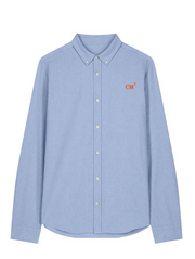 Chemise brodé CM Camaret Bleu-Ciel Orange quartier iodé
