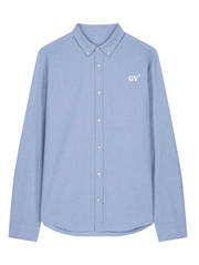 Chemise brodé GV Le Guilvinec Bleu-Ciel Blanc quartier iodé