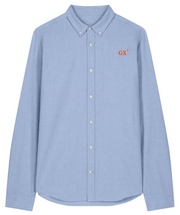 Chemise brodé GX Groix Bleu CIEL Orange - quartier iodé