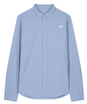 Chemise brodé GX Groix Bleu ciel Blanc - quartier iodé
