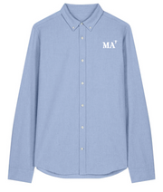 Chemise brodé MA Marseille Ciel Bleu Blanc - Quartier iodé
