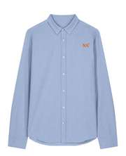 Chemise brodé NA Nantes Bleu CIEL Orange - quartier iodé