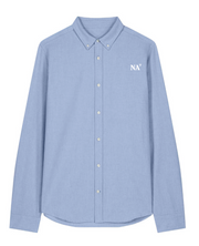 Chemise brodé NA Nantes Bleu Ciel Blanc - quartier iodé