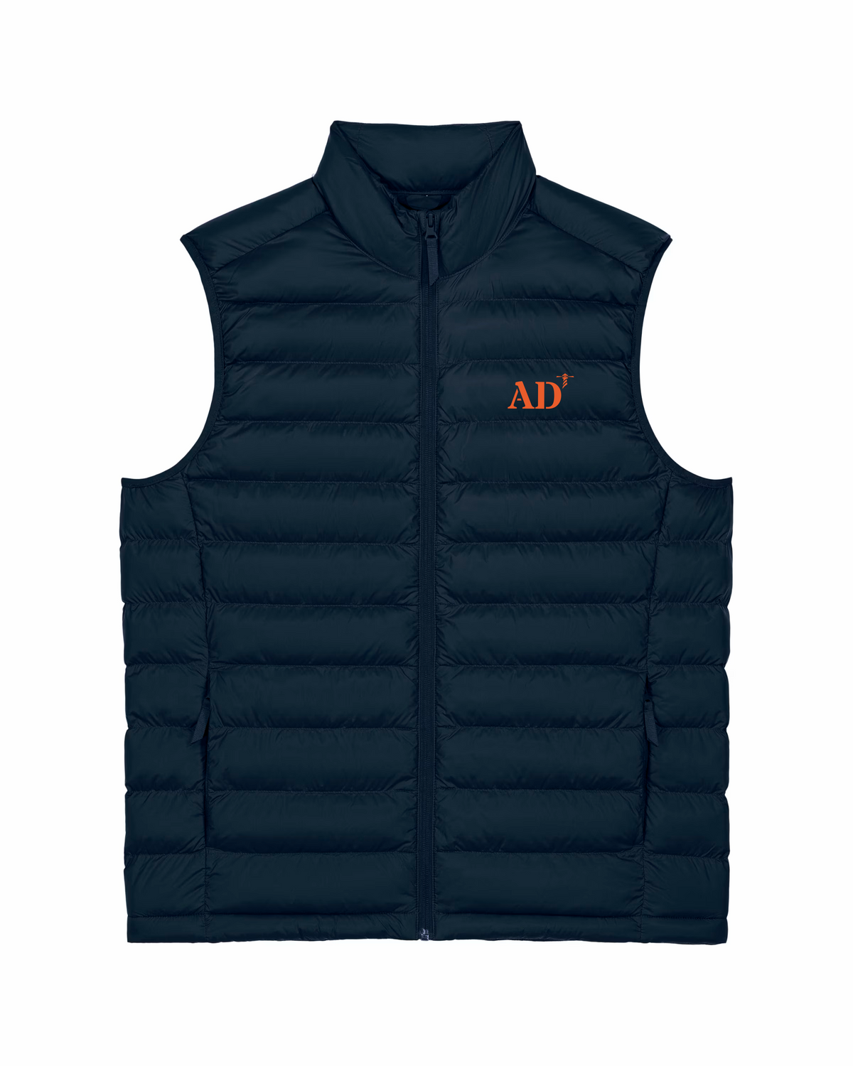 Doudoune sans manches Homme Audierne AD Bleu Marine et Orange