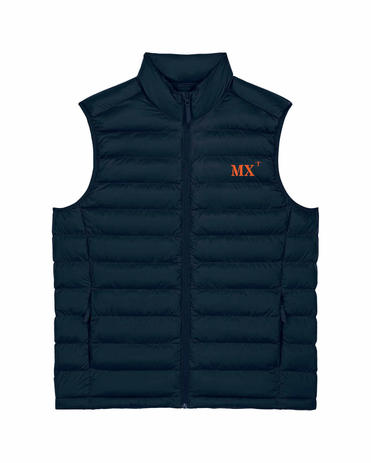 Doudoune sans manches Homme Morlaix MX Bleu Marine et Orange