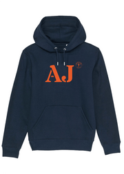 Sweat à capuche Ajaccio AJ et Orange Unisexe - Quartier iodé