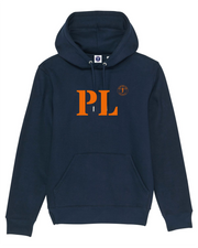 Sweat capuche PL Paimpol  Bleu Marine et Orange - quartier iodé 