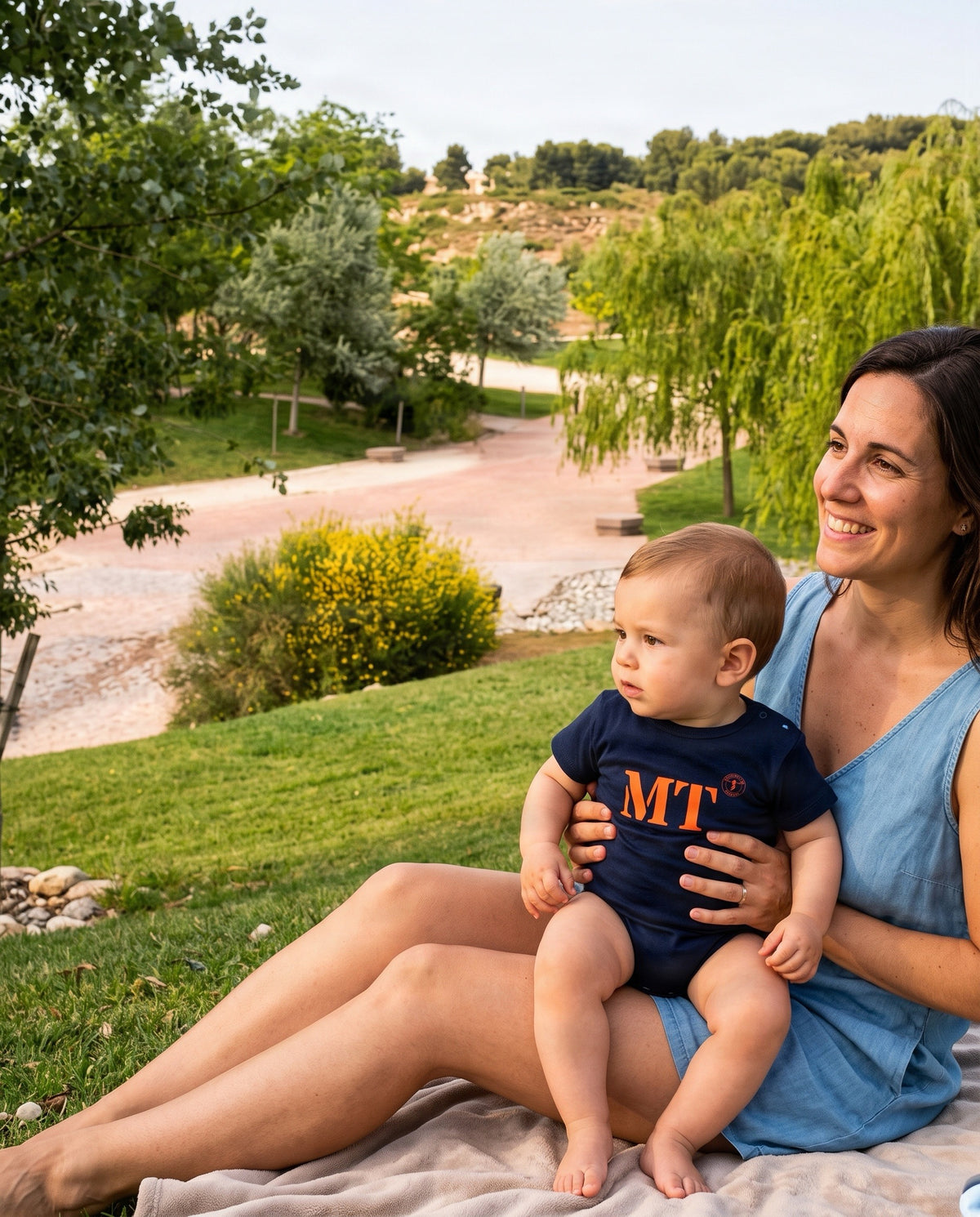 Body enfant Martigues MT Bleu et Orange