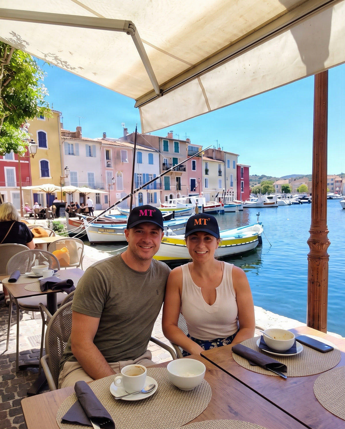 Casquette MT Martigues Bleu Marine - Orange / Rose