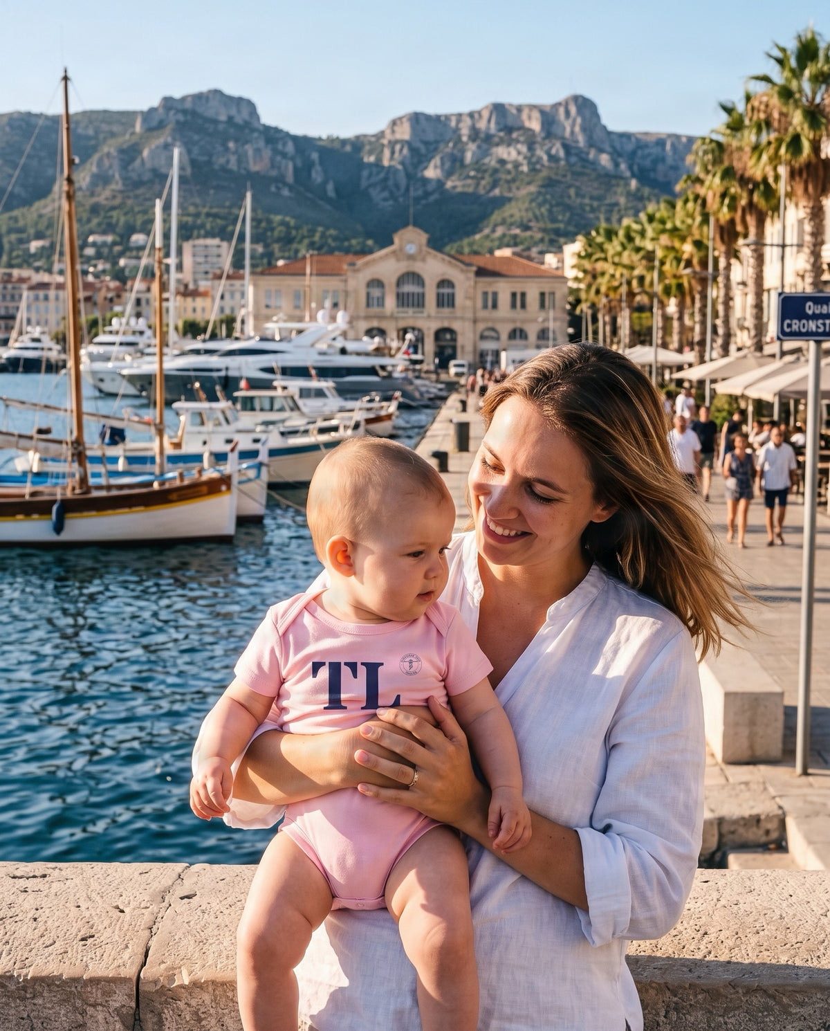 Body enfant Toulon TL - Rose et Bleu