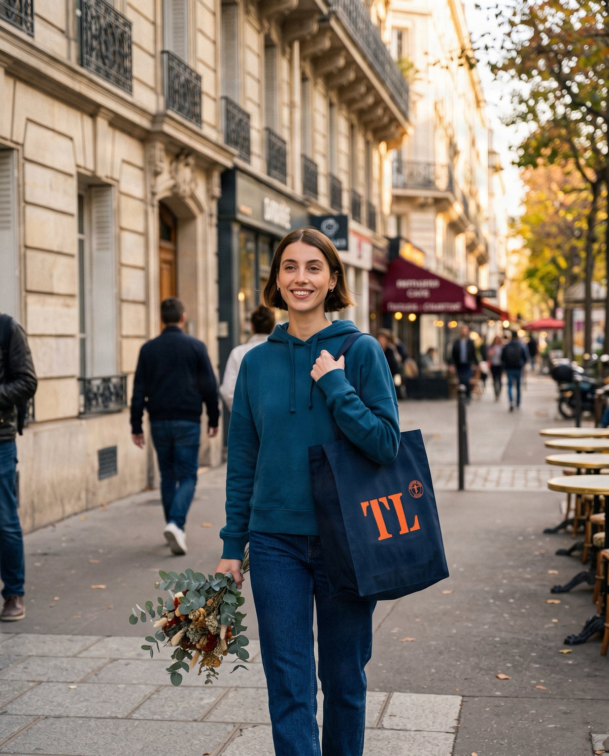Tote bag TL Toulon Bleu Marine - Orange