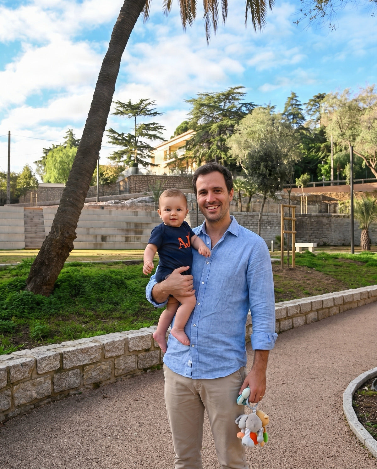 Body enfant Ajaccio AJ Bleu et Orange