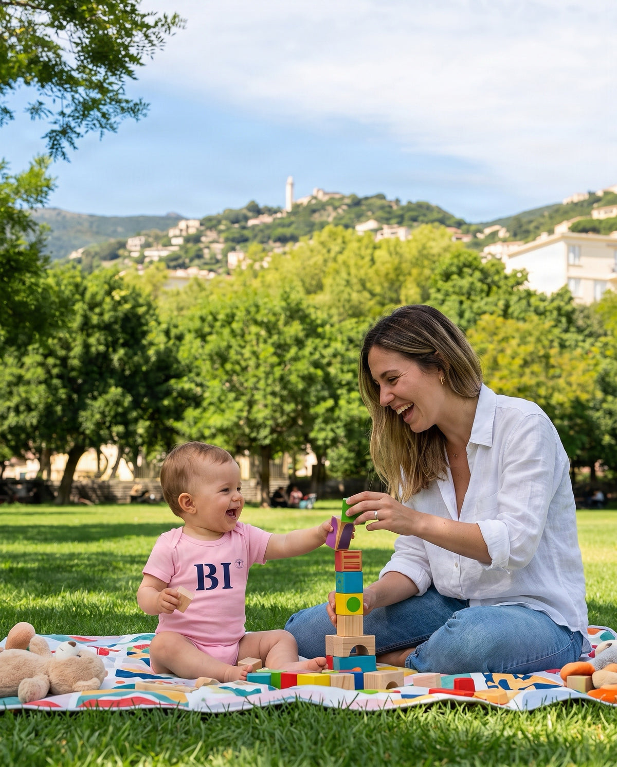 Body enfant Bastia BI Rose et Bleu