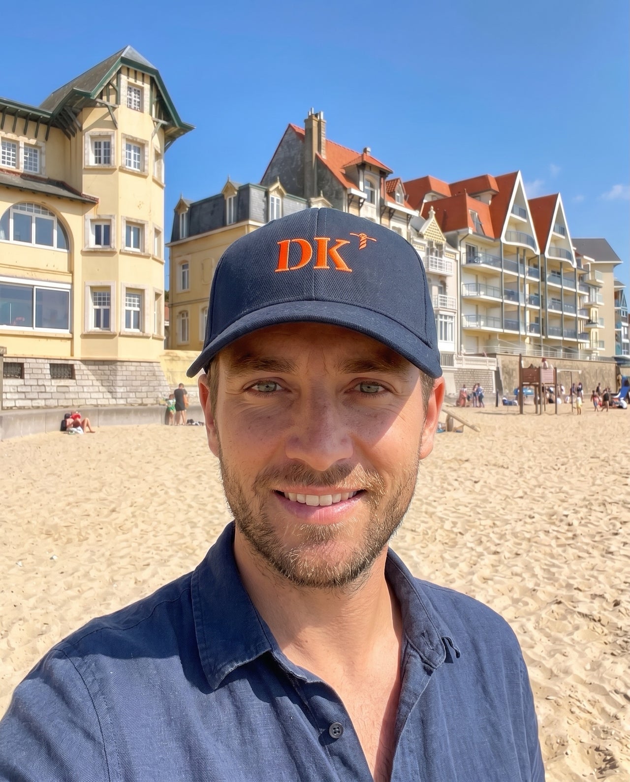 Casquette DK Dunkerque Bleu Marine - Orange / Rose