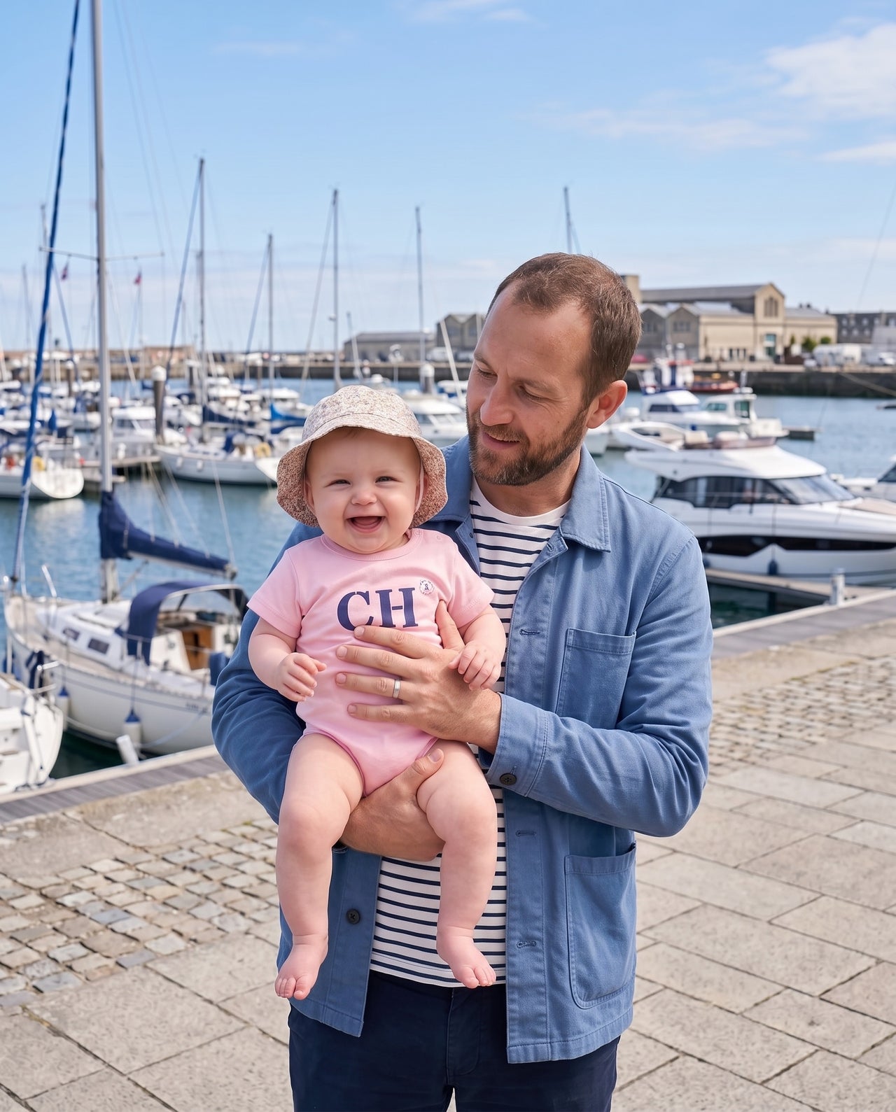 Body enfant Cherbourg CH - Rose et Bleu